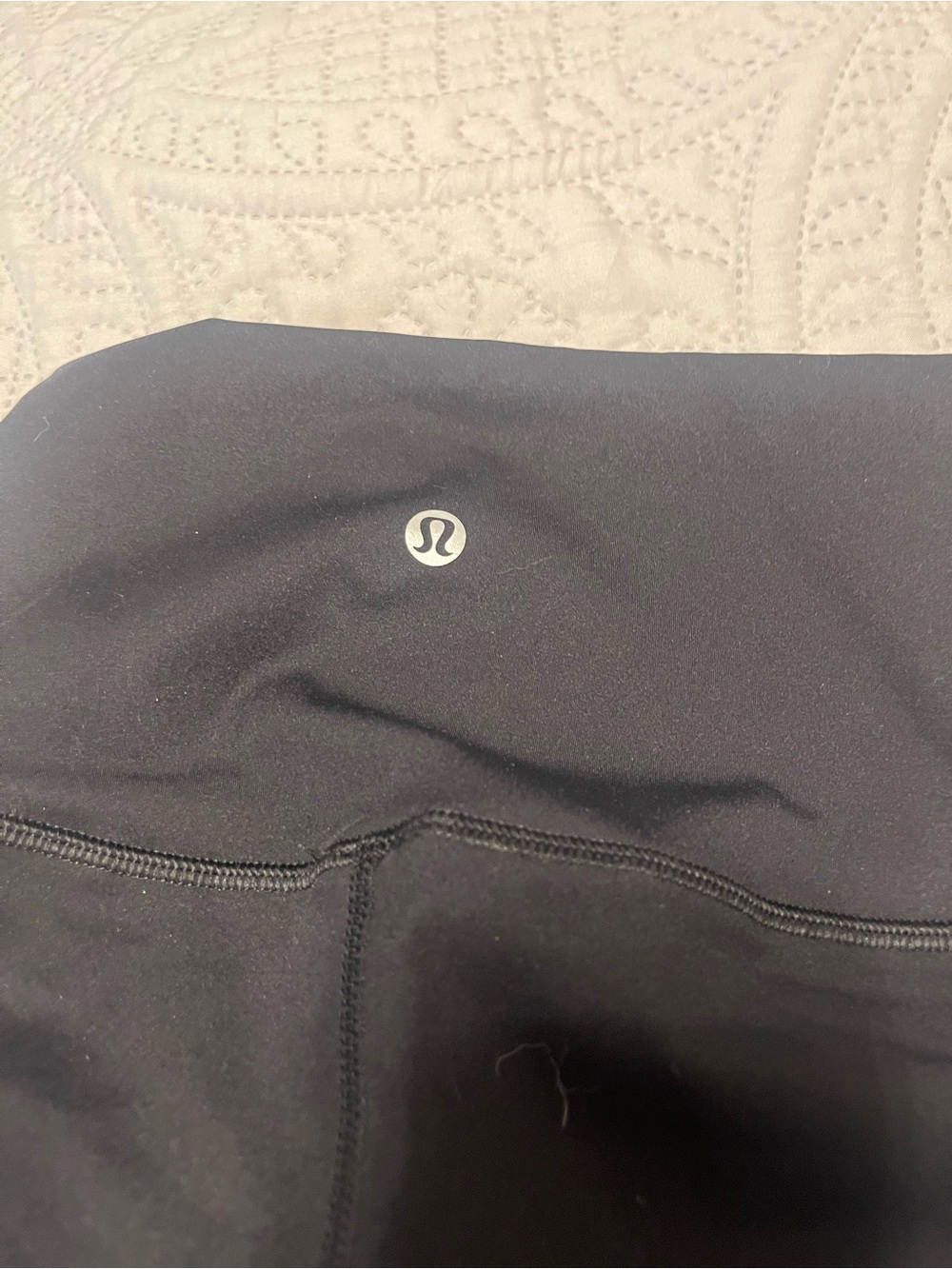 lululemon athletica Black Seamstitch High-Waist Leggings